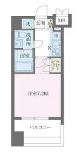 パシフィックレジデンス芝一丁目【12階】の間取り