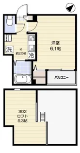 東京都江戸川区平井1【アパート】の間取り