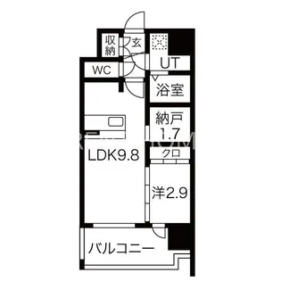 ESTONE HIGASHIOSAKA II【12階】の間取り