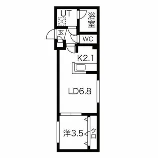 グランヴェール月寒中央【1階】の間取り