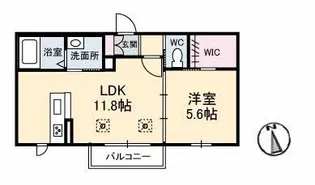 シャーメゾンHIRO II【1階】の間取り