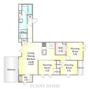 東京都世田谷区下馬6【マンション】の間取り