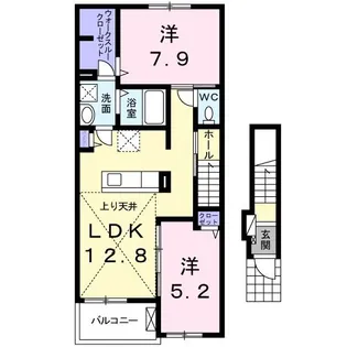 大阪府羽曳野市はびきの4【アパート】の間取り