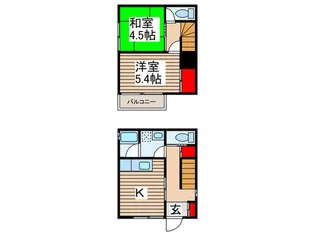千葉県柏市常盤台【一戸建】の間取り