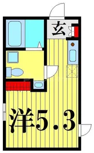 オアシス五反野【1階】の間取り