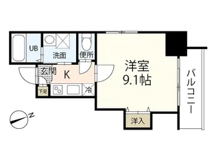 La Vivant 西白島【6階】の間取り