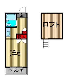 アベニュー文蔵【1階】の間取り