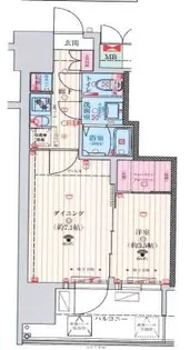 大阪府大阪市西区本田2【マンション】の間取り