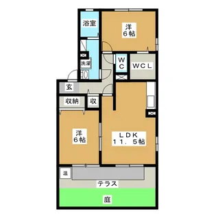 TYPE・N A棟【1階】の間取り