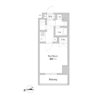 東京都北区田端3【マンション】の間取り