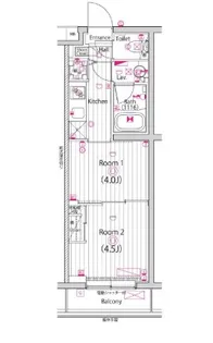 ガーラ・ヒルズ氷川台【4階】の間取り
