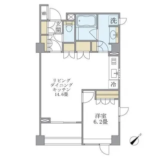 Brillia ist 代々木上原【2階】の間取り