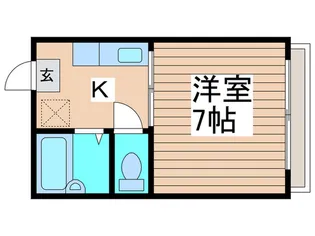 ハイム西船橋A【2階】の間取り