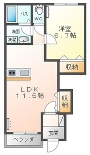 メーラ・カーサ【1階】の間取り