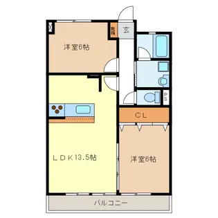 グリーンハイツ2【3階】の間取り