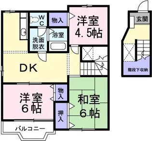 エクレール平塚【2階】の間取り