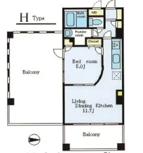 モンパルテ【4階】の間取り