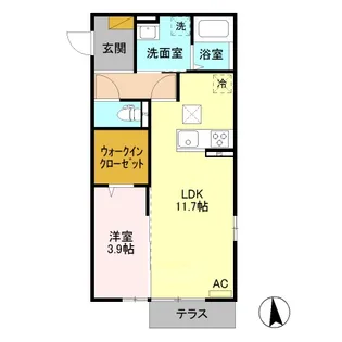 グランセ【1階】の間取り