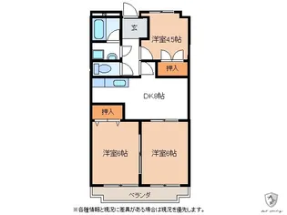 グリーンハイツ多治見【1階】の間取り