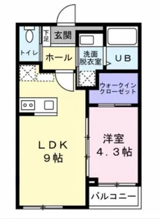 Baan大河原【1階】の間取り