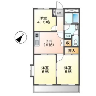 レ・ベルテ【1階】の間取り