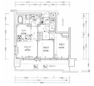 クリオ阪東橋【11階】の間取り