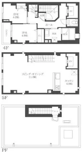 千駄木3丁目レジデンス【4階】の間取り