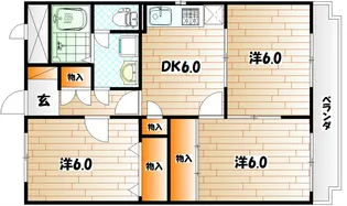 REXYZ湯川【4階】の間取り