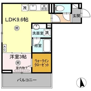DーROOM西町【2階】の間取り