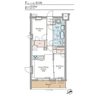 LUMINOUSつつじヶ丘【4階】の間取り