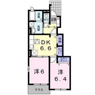 エスポアメゾンA【1階】の間取り