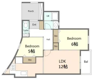 ヒルサイドイン国分寺【1階】の間取り
