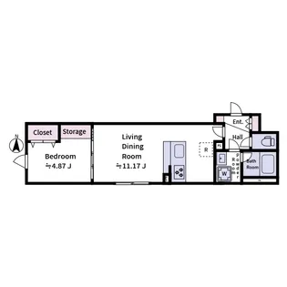 aLATO Oyama【2階】の間取り