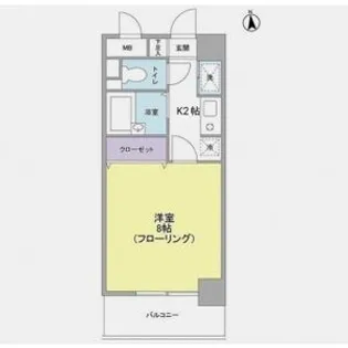 スカイアメッセ【6階】の間取り