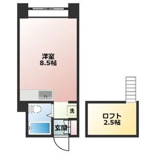 シャトー北24条【6階】の間取り