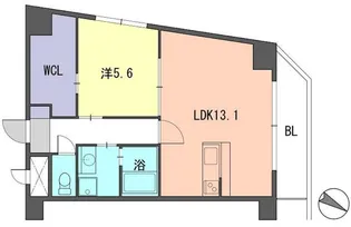 レジデンス住吉【10階】の間取り