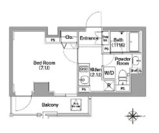 コンフォリア馬込【6階】の間取り