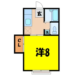 うらしまハイツ【1階】の間取り