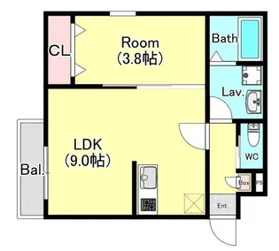 ジーメゾン川口南鳩ヶ谷【1階】の間取り