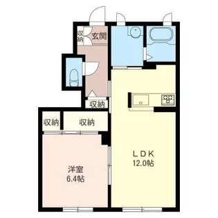 ヴァンクリーフ【1階】の間取り