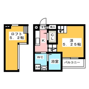 Courage 【クラージュ】【1階】の間取り
