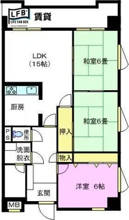 プライマリーマンション【2階】の間取り