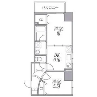 ZEUS難波CUBE【7階】の間取り