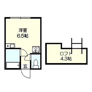 ユナイト横浜ニッコリオ【2階】の間取り