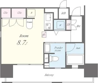 セイワパレス夕陽丘【4階】の間取り