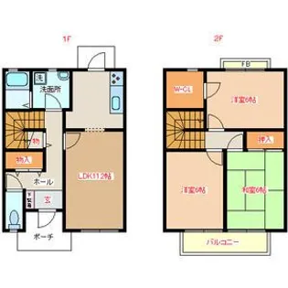 クレスト田原台【1階】の間取り