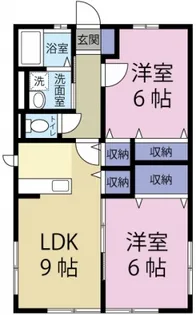 クレール国久保【1階】の間取り