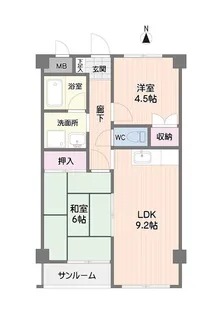 シャロン本厚木【2階】の間取り