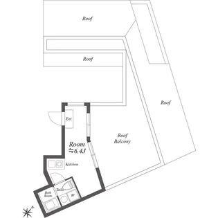 ルクレ神宮前【3階】の間取り