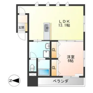 ハーネス戸祭【1階】の間取り